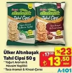 ÜLKER ALTINBAŞAK TAHIL CİPSİ 50 G fiyat ve kampanya bilgisi